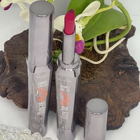 2x Benefit They're Real Beyond Sexy Lipstick & Liner in One - Racy Raspberry-New - Picture 2 of 5